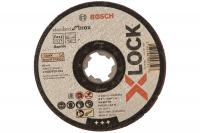 Круг отрезной BOSH X-LOCK Standard for Inox 125x1x22.23 мм прямой