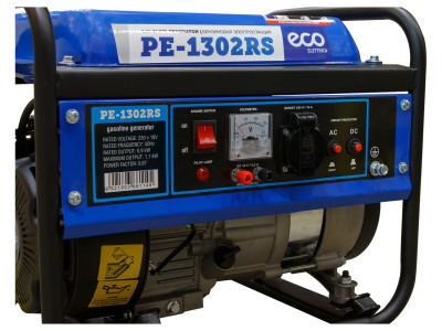 Электростанция (генератор бензиновый) ECO PE-1302RS (1.1 кВт, 230 В, бак 6.0 л, вес 23 кг) (PE-1302RS) фото в интернет-магазине "Салмет"