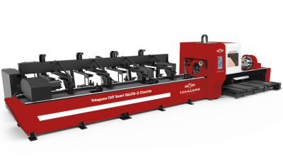 Профессиональный трехпатронный лазерный труборез TOKAGAMA Smart Talos фото в интернет-магазине "Салмет"