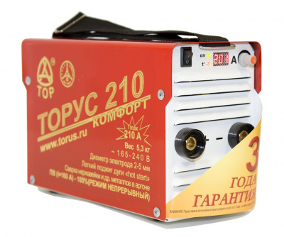 Сварочный инвертор ТОРУС-210 фото в интернет-магазине "Салмет"
