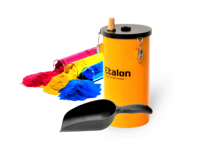 Бак для засыпки краски ETALON 8 литров с системой флюидизации (круглый) фото в интернет-магазине "Салмет"