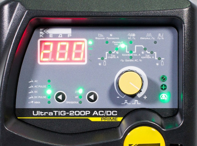 Установка аргонодуговой сварки КЕДР UltraTIG-200P AC/DC (220В, 10-200А) (с возможностью подключения педали) фото в интернет-магазине "Салмет"